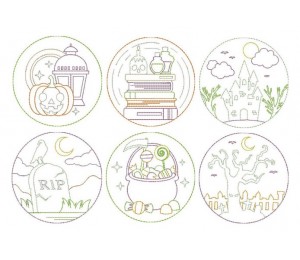 Halloween Freebie ITH - Halloween Untersetzer Nr. 4